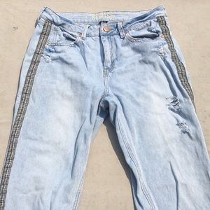 High waisted skinny jeans